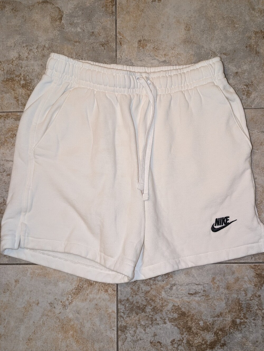 Nike Women's Sportswear Club Fleece Shorts in White - Small
